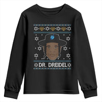 Funny Hanukkah Dreidel Youth Sweatshirt Dr Dreidel Chanukah Rapper DJ - Wonder Print Shop
