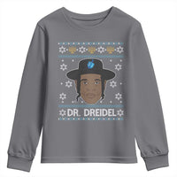 Funny Hanukkah Dreidel Youth Sweatshirt Dr Dreidel Chanukah Rapper DJ - Wonder Print Shop