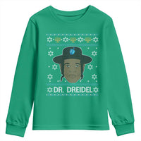Funny Hanukkah Dreidel Youth Sweatshirt Dr Dreidel Chanukah Rapper DJ - Wonder Print Shop