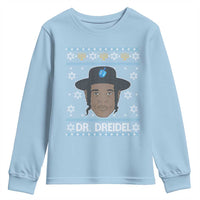 Funny Hanukkah Dreidel Youth Sweatshirt Dr Dreidel Chanukah Rapper DJ - Wonder Print Shop