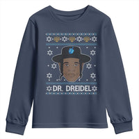 Funny Hanukkah Dreidel Youth Sweatshirt Dr Dreidel Chanukah Rapper DJ - Wonder Print Shop