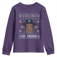 Funny Hanukkah Dreidel Youth Sweatshirt Dr Dreidel Chanukah Rapper DJ - Wonder Print Shop