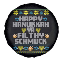 Happy Hanukkah Ya Fithy Schmuck Spare Tire Cover Funny Hanukkah Christmas Movie - Wonder Print Shop