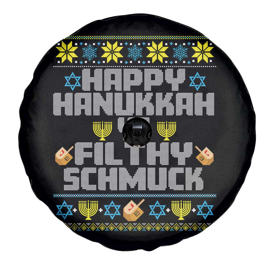 Happy Hanukkah Ya Fithy Schmuck Spare Tire Cover Funny Hanukkah Christmas Movie - Wonder Print Shop