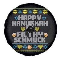 Happy Hanukkah Ya Fithy Schmuck Spare Tire Cover Funny Hanukkah Christmas Movie - Wonder Print Shop