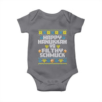 Happy Hanukkah Ya Fithy Schmuck Baby Onesie Funny Hanukkah Christmas Movie - Wonder Print Shop