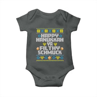 Happy Hanukkah Ya Fithy Schmuck Baby Onesie Funny Hanukkah Christmas Movie - Wonder Print Shop