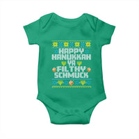 Happy Hanukkah Ya Fithy Schmuck Baby Onesie Funny Hanukkah Christmas Movie - Wonder Print Shop