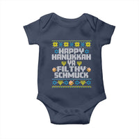 Happy Hanukkah Ya Fithy Schmuck Baby Onesie Funny Hanukkah Christmas Movie - Wonder Print Shop
