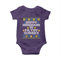 Happy Hanukkah Ya Fithy Schmuck Baby Onesie Funny Hanukkah Christmas Movie - Wonder Print Shop