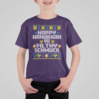 Happy Hanukkah Ya Fithy Schmuck T Shirt For Kid Funny Hanukkah Christmas Movie - Wonder Print Shop