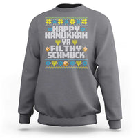 Happy Hanukkah Ya Fithy Schmuck Sweatshirt Funny Hanukkah Christmas Movie - Wonder Print Shop