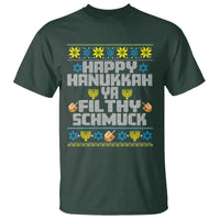 Happy Hanukkah Ya Fithy Schmuck T Shirt Funny Hanukkah Christmas Movie - Wonder Print Shop