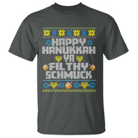Happy Hanukkah Ya Fithy Schmuck T Shirt Funny Hanukkah Christmas Movie - Wonder Print Shop
