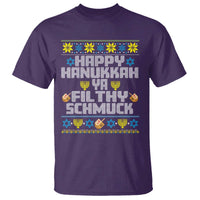 Happy Hanukkah Ya Fithy Schmuck T Shirt Funny Hanukkah Christmas Movie - Wonder Print Shop
