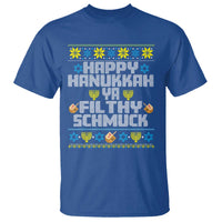 Happy Hanukkah Ya Fithy Schmuck T Shirt Funny Hanukkah Christmas Movie - Wonder Print Shop