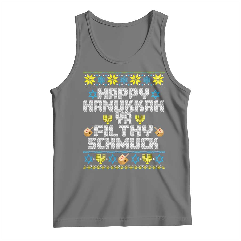 Happy Hanukkah Ya Fithy Schmuck Tank Top Funny Hanukkah Christmas Movie - Wonder Print Shop