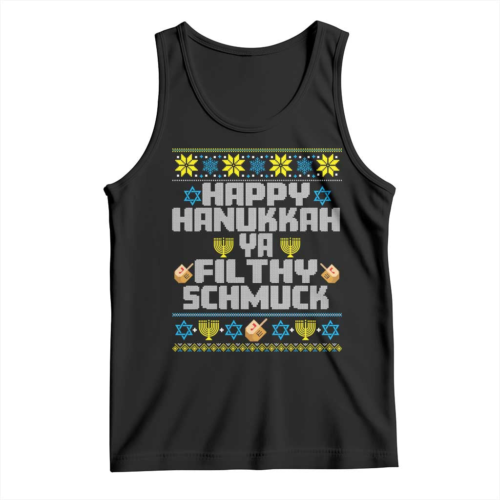 Happy Hanukkah Ya Fithy Schmuck Tank Top Funny Hanukkah Christmas Movie - Wonder Print Shop