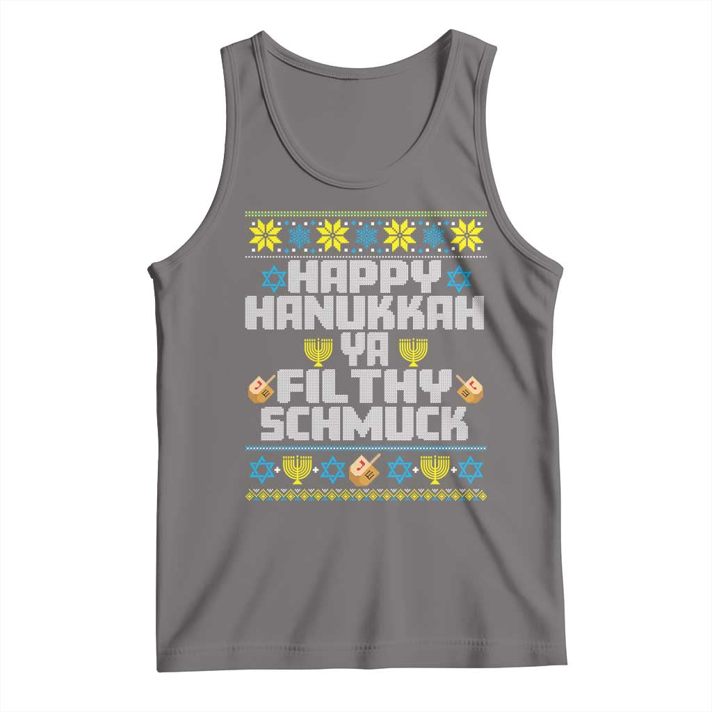 Happy Hanukkah Ya Fithy Schmuck Tank Top Funny Hanukkah Christmas Movie - Wonder Print Shop