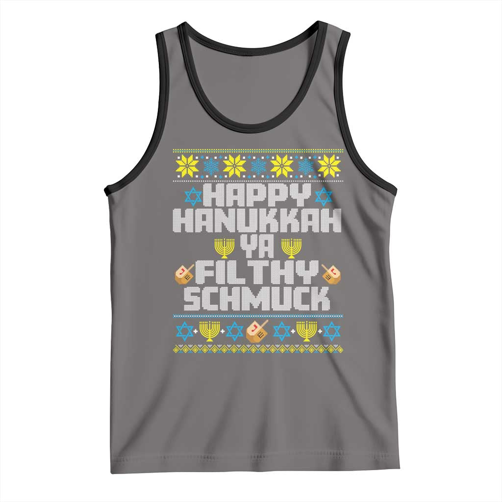 Happy Hanukkah Ya Fithy Schmuck Tank Top Funny Hanukkah Christmas Movie - Wonder Print Shop