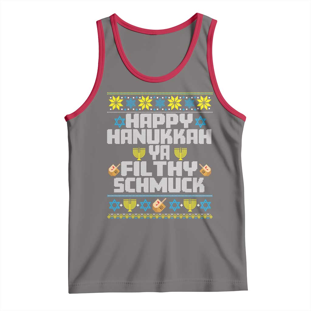 Happy Hanukkah Ya Fithy Schmuck Tank Top Funny Hanukkah Christmas Movie - Wonder Print Shop