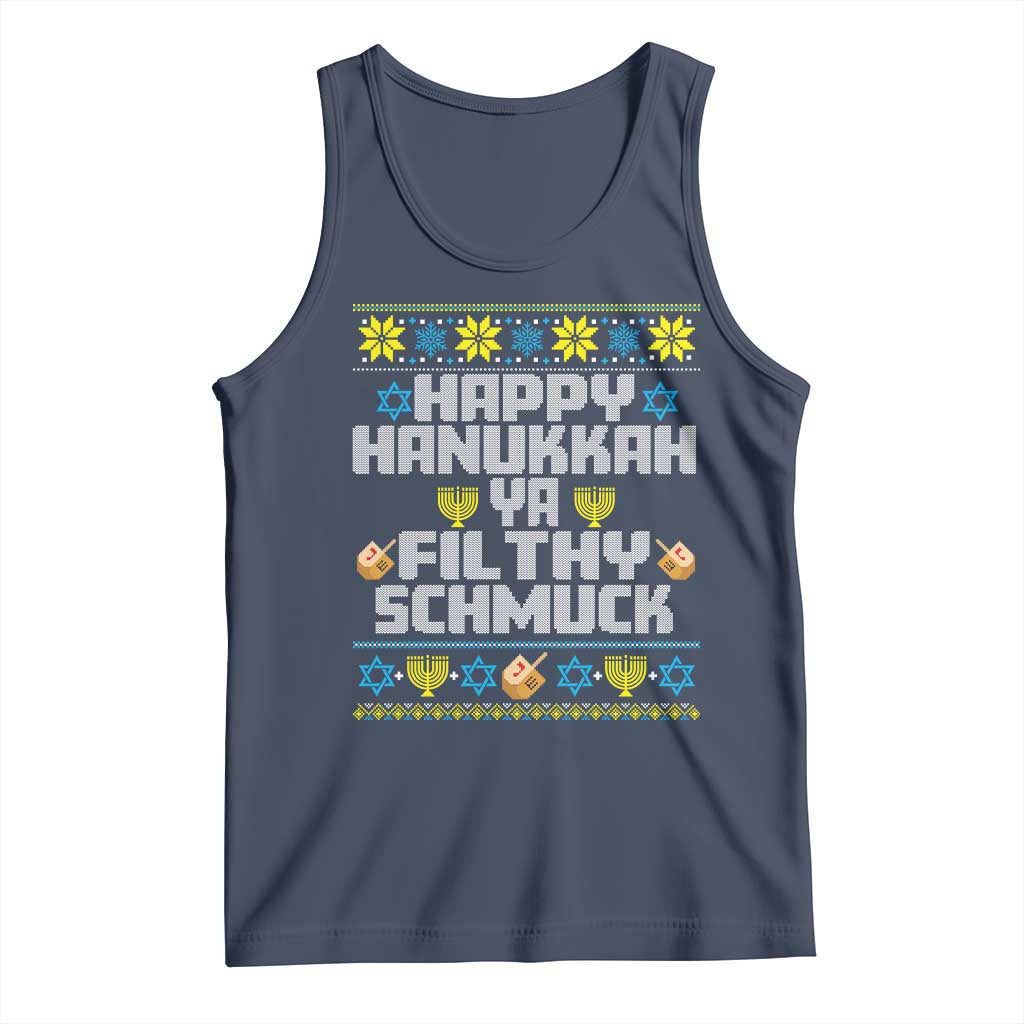 Happy Hanukkah Ya Fithy Schmuck Tank Top Funny Hanukkah Christmas Movie - Wonder Print Shop