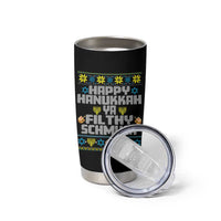 Happy Hanukkah Ya Fithy Schmuck Tumbler Cup Funny Hanukkah Christmas Movie - Wonder Print Shop
