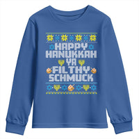 Happy Hanukkah Ya Fithy Schmuck Youth Sweatshirt Funny Hanukkah Christmas Movie - Wonder Print Shop