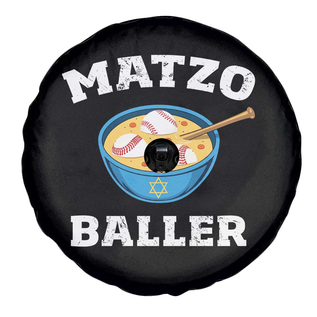 Funny Hanukkah Baseball Spare Tire Cover Matzo Baller Matzah Ball Jewish Chanukah Sports Lover - Wonder Print Shop