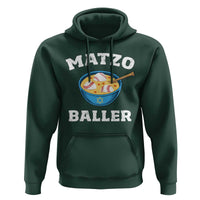 Funny Hanukkah Baseball Hoodie Matzo Baller Matzah Ball Jewish Chanukah Sports Lover - Wonder Print Shop