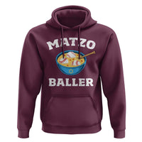 Funny Hanukkah Baseball Hoodie Matzo Baller Matzah Ball Jewish Chanukah Sports Lover - Wonder Print Shop