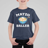 Funny Hanukkah Baseball T Shirt For Kid Matzo Baller Matzah Ball Jewish Chanukah Sports Lover - Wonder Print Shop