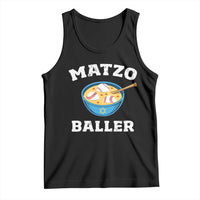 Funny Hanukkah Baseball Tank Top Matzo Baller Matzah Ball Jewish Chanukah Sports Lover - Wonder Print Shop