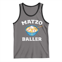 Funny Hanukkah Baseball Tank Top Matzo Baller Matzah Ball Jewish Chanukah Sports Lover - Wonder Print Shop