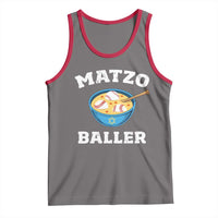 Funny Hanukkah Baseball Tank Top Matzo Baller Matzah Ball Jewish Chanukah Sports Lover - Wonder Print Shop