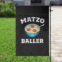 Funny Hanukkah Football Garden Flag Matzo Baller Matzah Ball Jewish Chanukah Sports Lover - Wonder Print Shop
