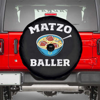Funny Hanukkah Football Spare Tire Cover Matzo Baller Matzah Ball Jewish Chanukah Sports Lover - Wonder Print Shop