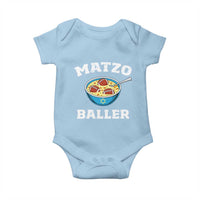 Funny Hanukkah Football Baby Onesie Matzo Baller Matzah Ball Jewish Chanukah Sports Lover - Wonder Print Shop