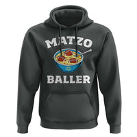Funny Hanukkah Football Hoodie Matzo Baller Matzah Ball Jewish Chanukah Sports Lover - Wonder Print Shop
