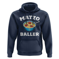 Funny Hanukkah Football Hoodie Matzo Baller Matzah Ball Jewish Chanukah Sports Lover - Wonder Print Shop