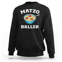 Funny Hanukkah Football Sweatshirt Matzo Baller Matzah Ball Jewish Chanukah Sports Lover - Wonder Print Shop