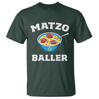 Funny Hanukkah Football T Shirt Matzo Baller Matzah Ball Jewish Chanukah Sports Lover - Wonder Print Shop