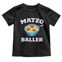 Funny Hanukkah Football Toddler T Shirt Matzo Baller Matzah Ball Jewish Chanukah Sports Lover - Wonder Print Shop