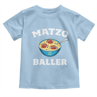Funny Hanukkah Football Toddler T Shirt Matzo Baller Matzah Ball Jewish Chanukah Sports Lover - Wonder Print Shop