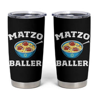 Funny Hanukkah Football Tumbler Cup Matzo Baller Matzah Ball Jewish Chanukah Sports Lover - Wonder Print Shop