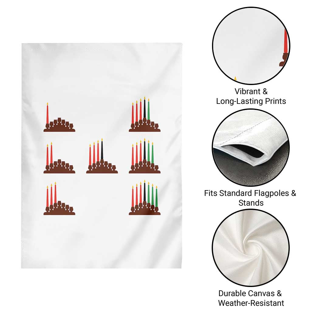 Kwanzaa Kinara Seven Candles African American Holiday Garden Flag - Wonder Print Shop