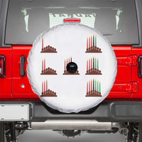 Kwanzaa Kinara Seven Candles African American Holiday Spare Tire Cover - Wonder Print Shop