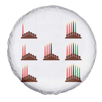 Kwanzaa Kinara Seven Candles African American Holiday Spare Tire Cover - Wonder Print Shop