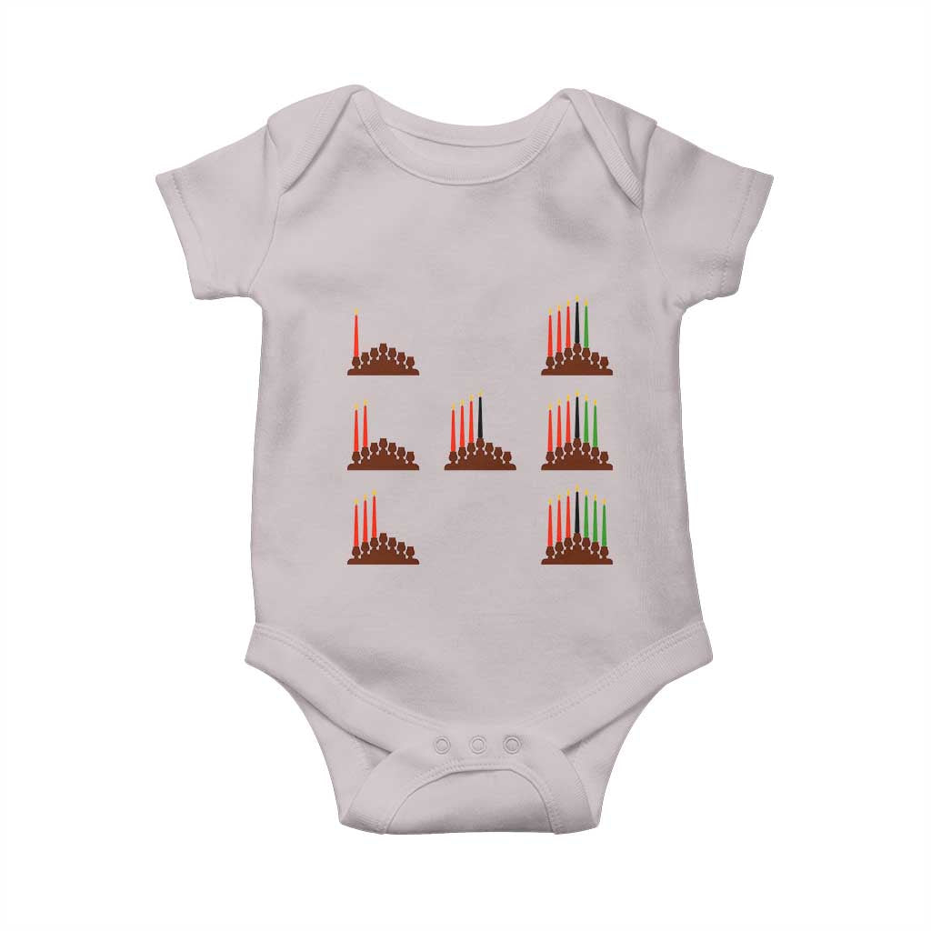 Kwanzaa Kinara Seven Candles African American Holiday Baby Onesie - Wonder Print Shop