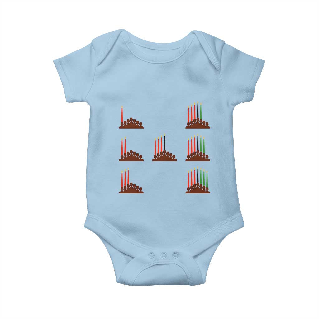 Kwanzaa Kinara Seven Candles African American Holiday Baby Onesie - Wonder Print Shop
